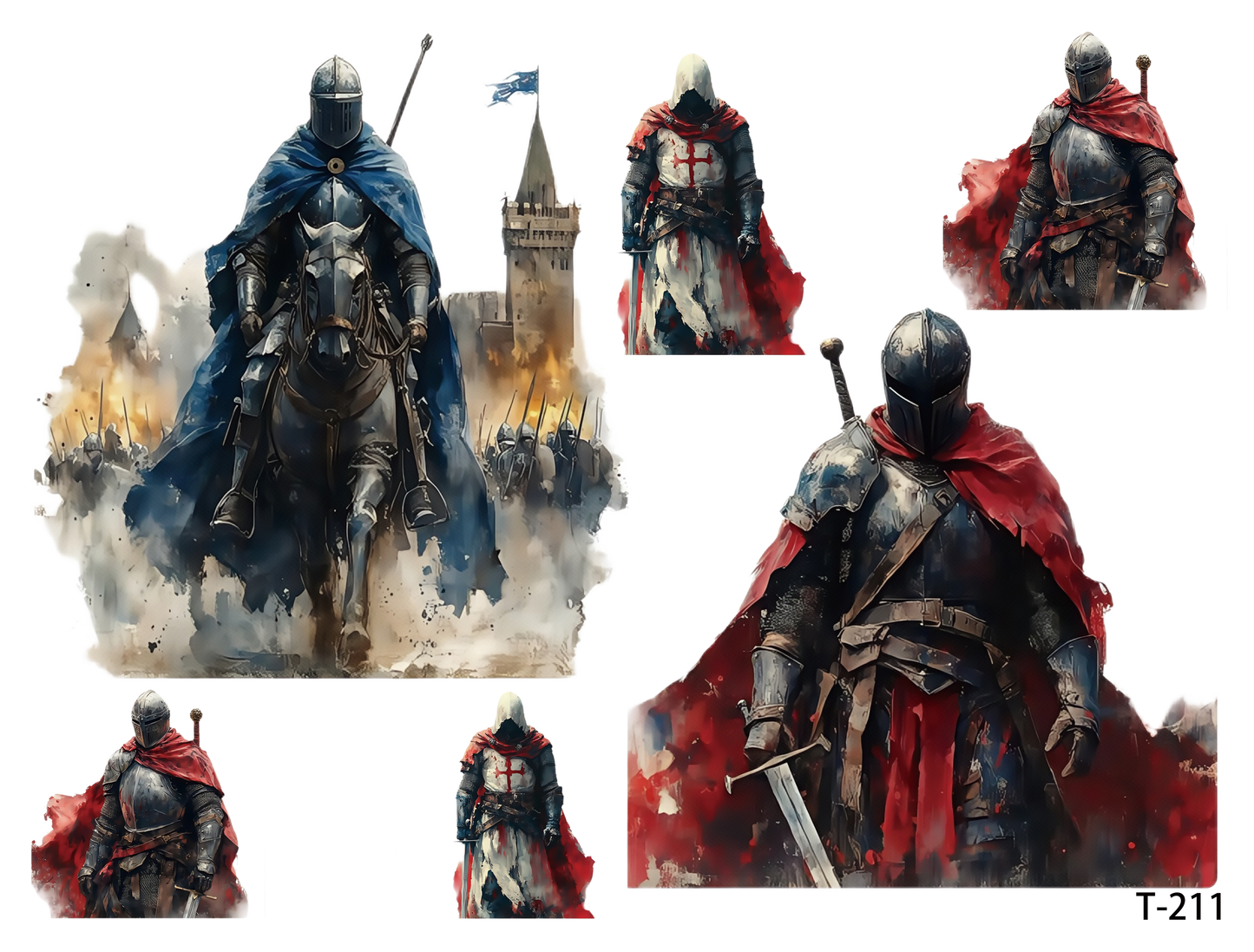 T211-T220 3D pre-cut embossed sticker 1pcs(4.92*3.74 inch) T211