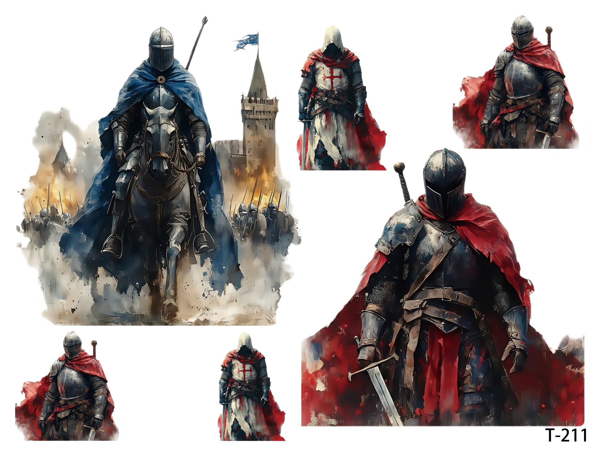 T211-T220 3D pre-cut embossed sticker 1pcs(4.92*3.74 inch) T211