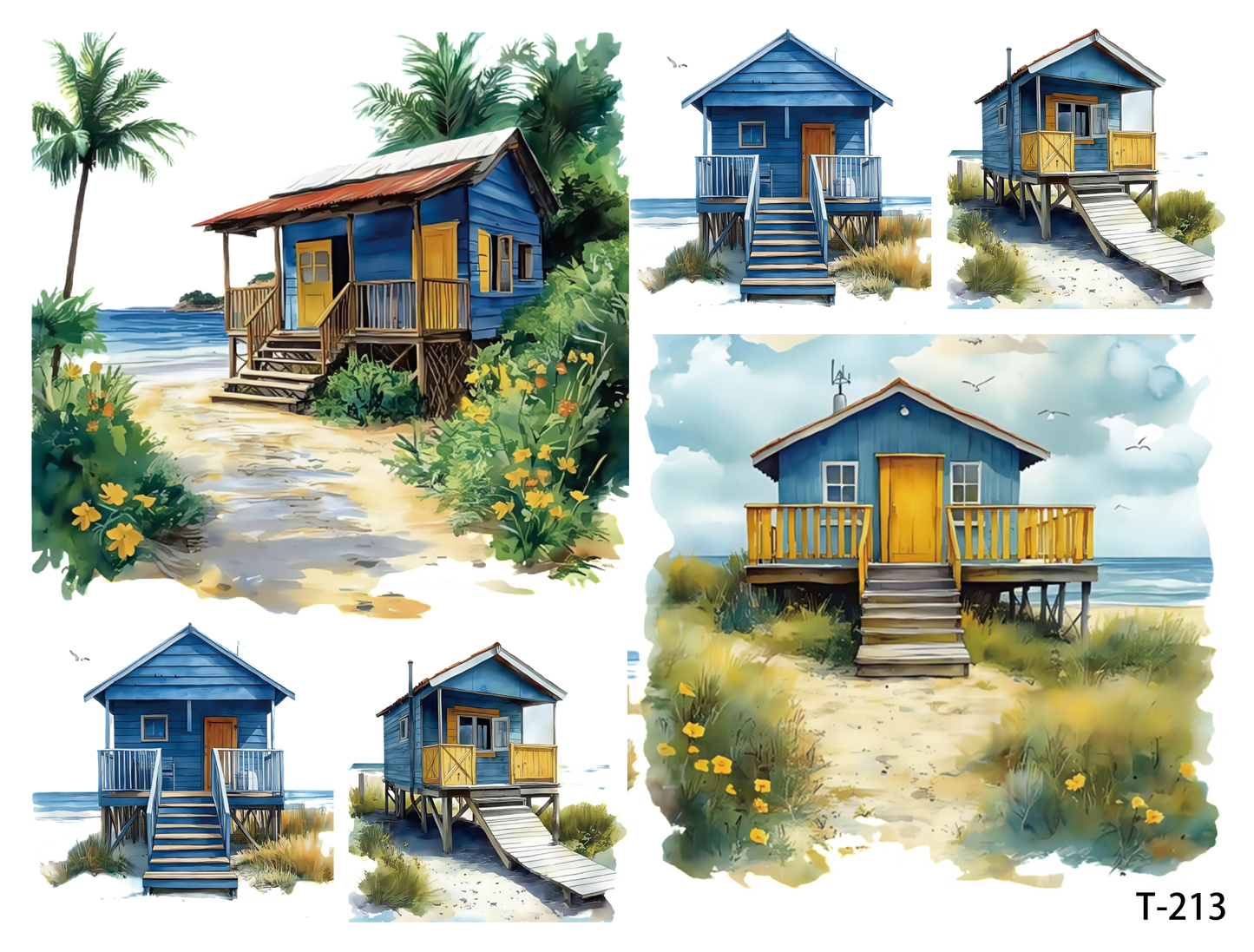 T211-T220 3D pre-cut embossed sticker 1pcs(4.92*3.74 inch) T213