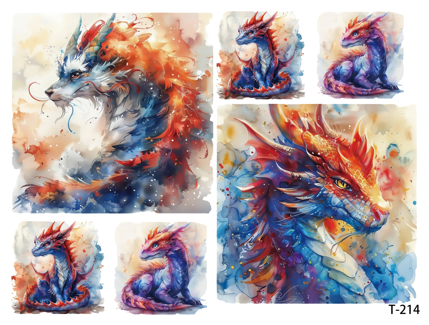 T211-T220 3D pre-cut embossed sticker 1pcs(4.92*3.74 inch) T214