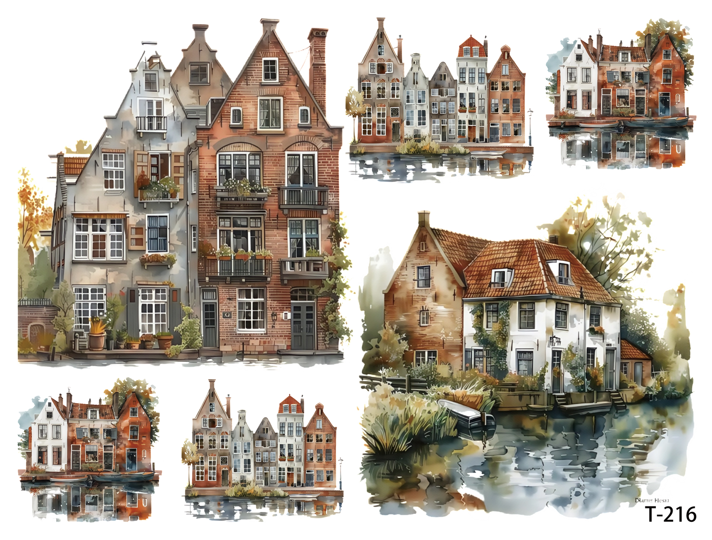 T211-T220 3D pre-cut embossed sticker 1pcs(4.92*3.74 inch) T216