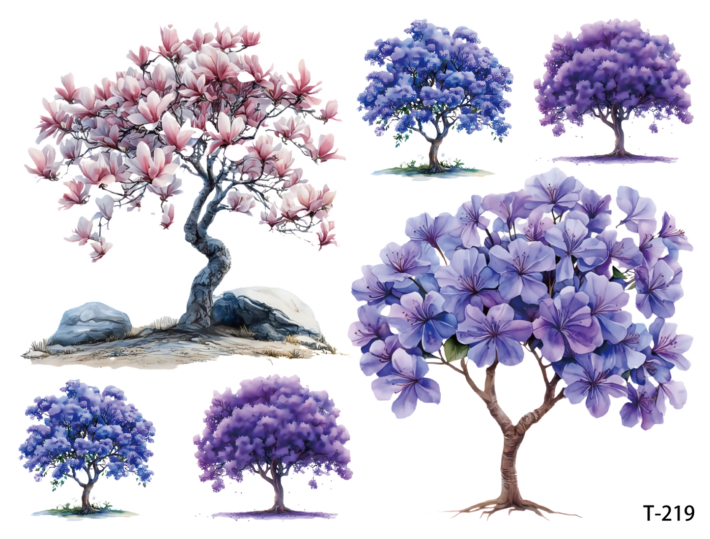 T211-T220 3D pre-cut embossed sticker 1pcs(4.92*3.74 inch) T219