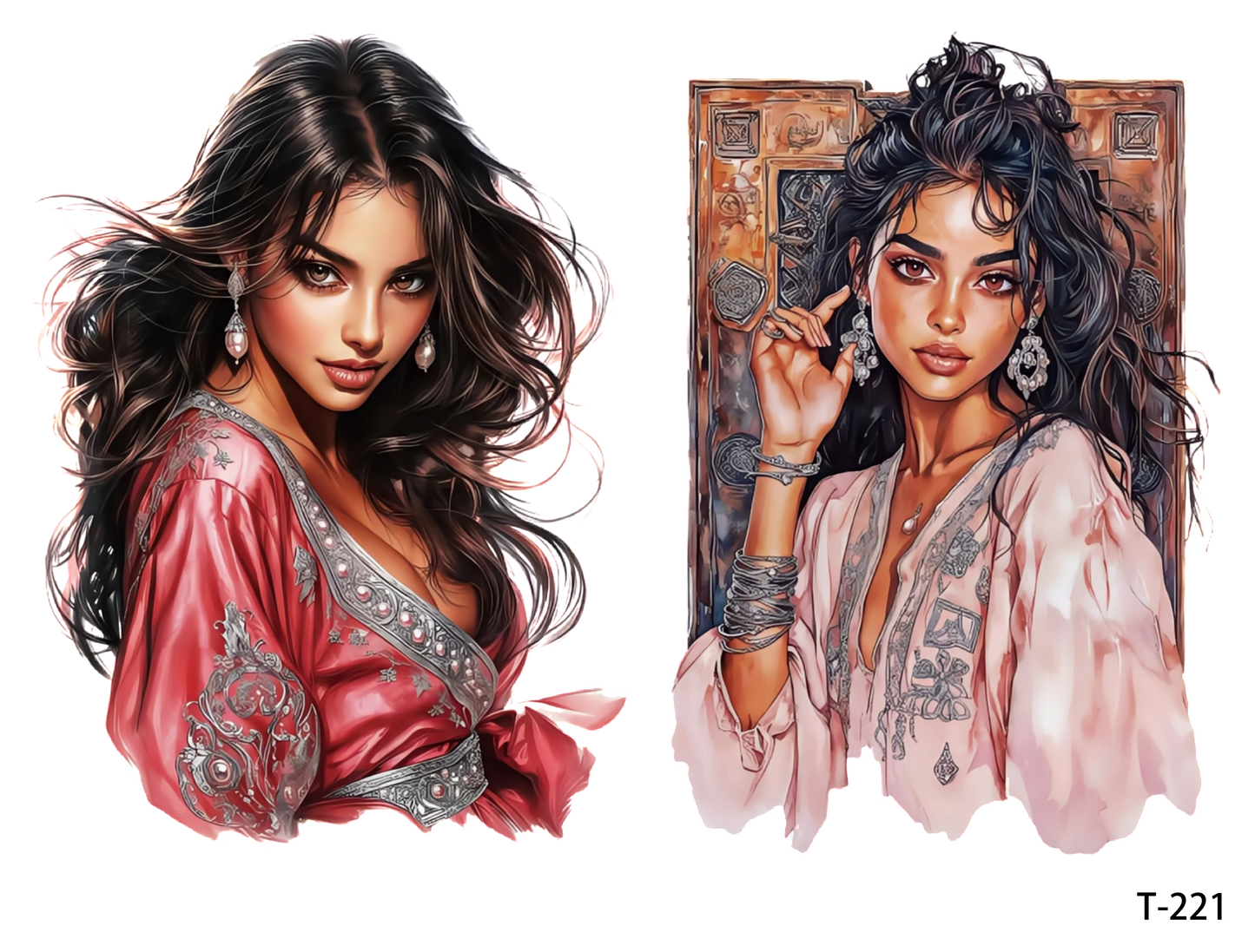 T221-T230 3D pre-cut embossed sticker 1pcs(4.92*3.74 inch) T221