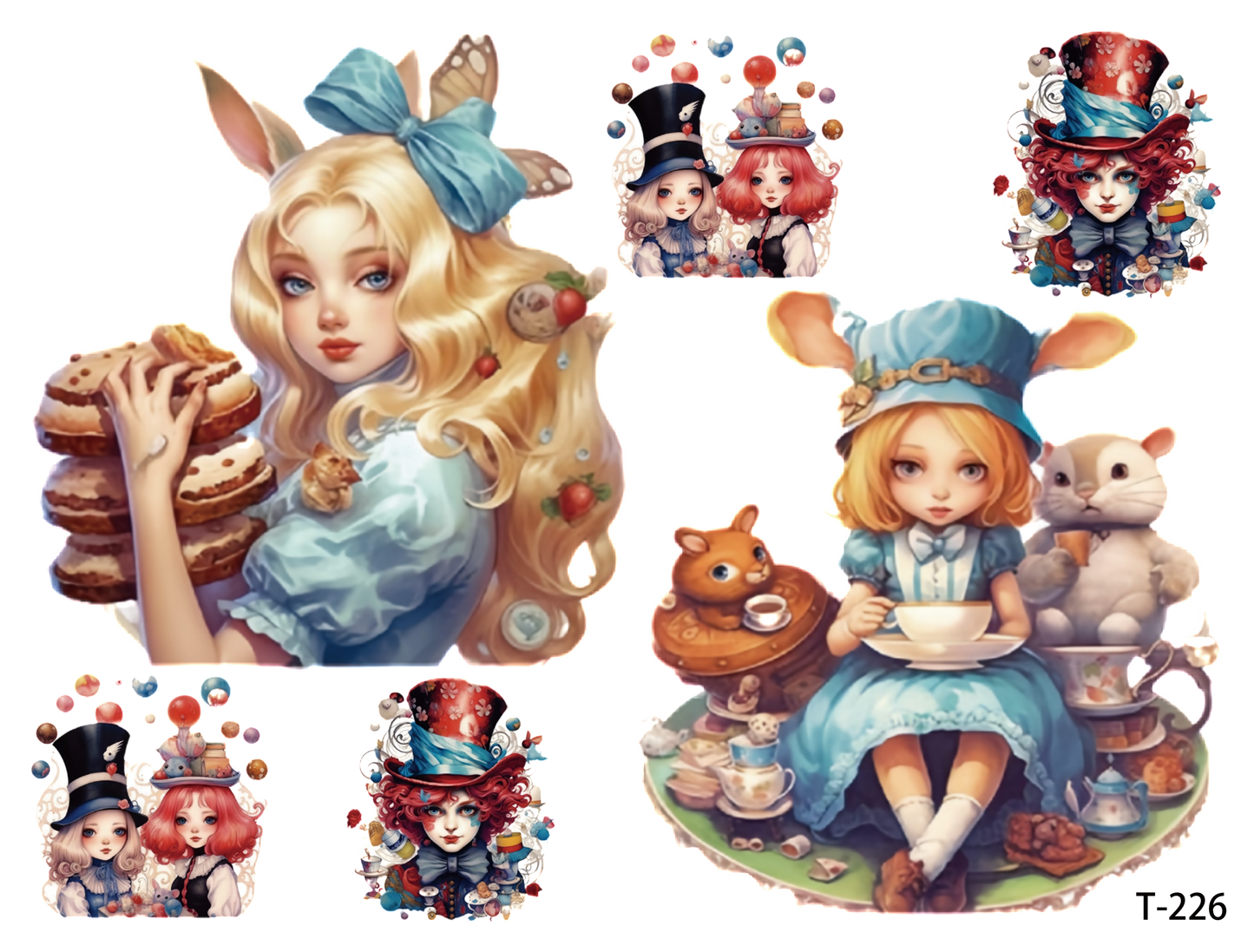 T221-T230 3D pre-cut embossed sticker 1pcs(4.92*3.74 inch) T226