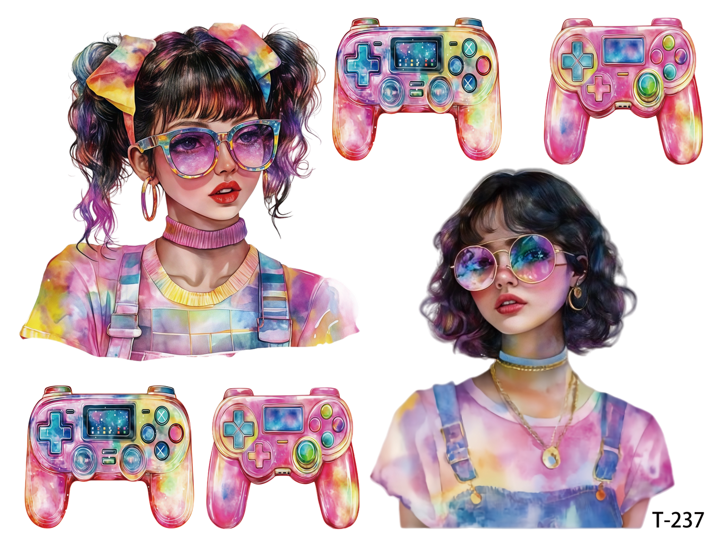 T231-T240 3D pre-cut embossed sticker 1pcs(4.92*3.74 inch) T237