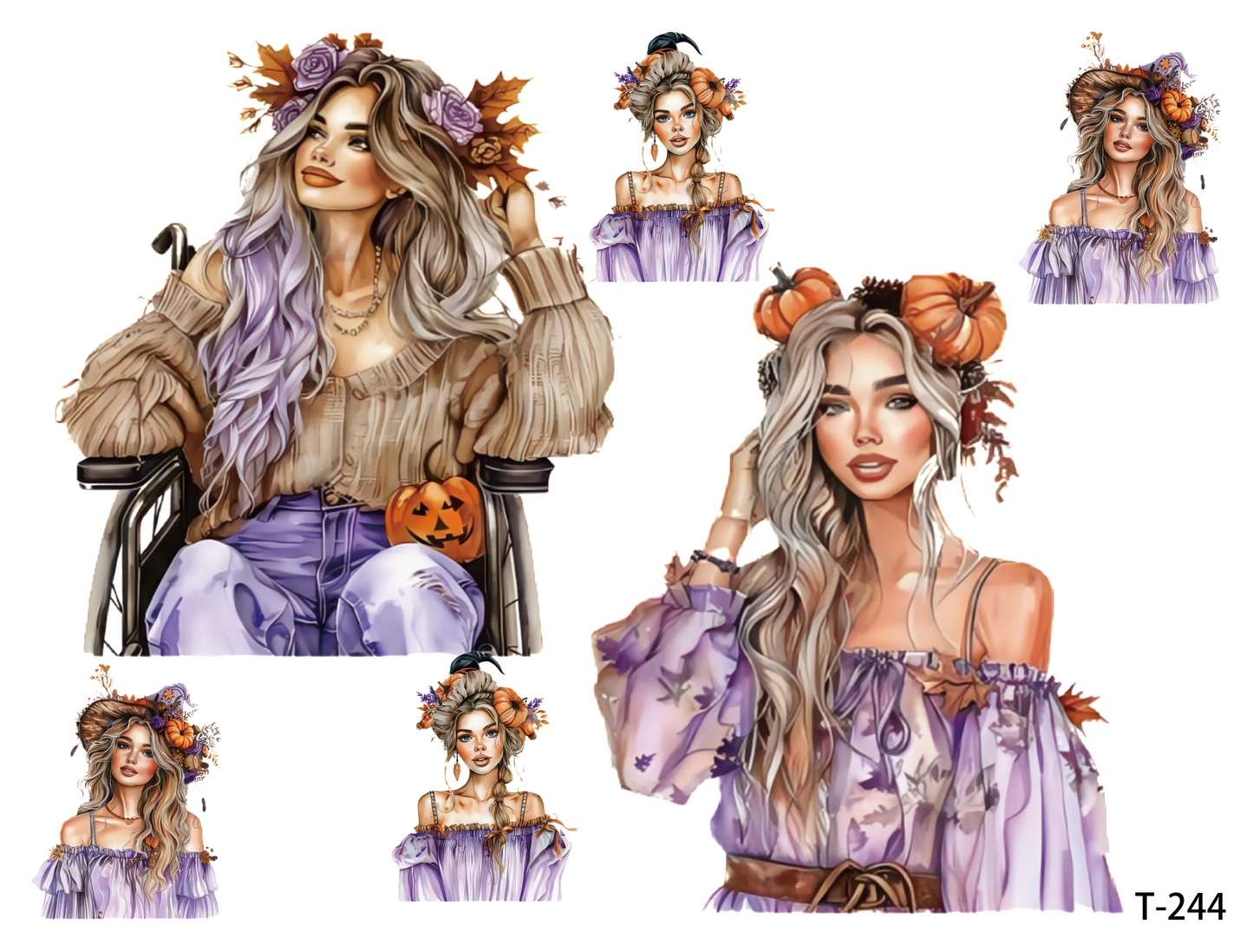 T241-T250 3D pre-cut embossed sticker 1pcs(4.92*3.74 inch) T244