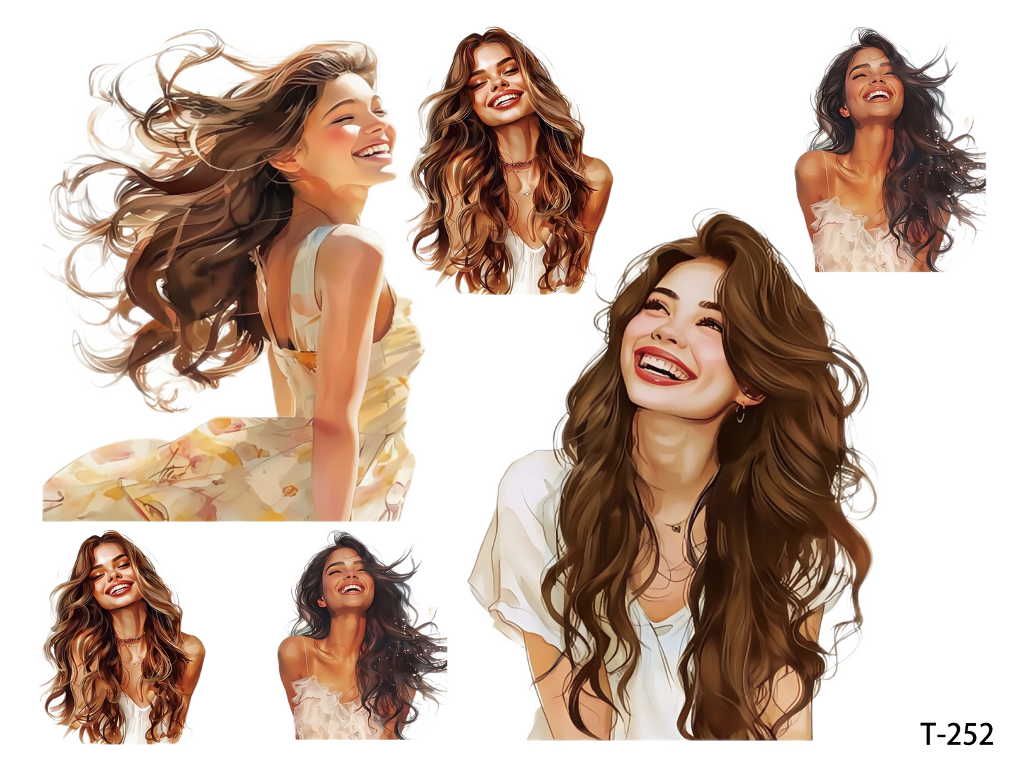 T251-T260 3D pre-cut embossed sticker 1pcs(4.92*3.74 inch) T252