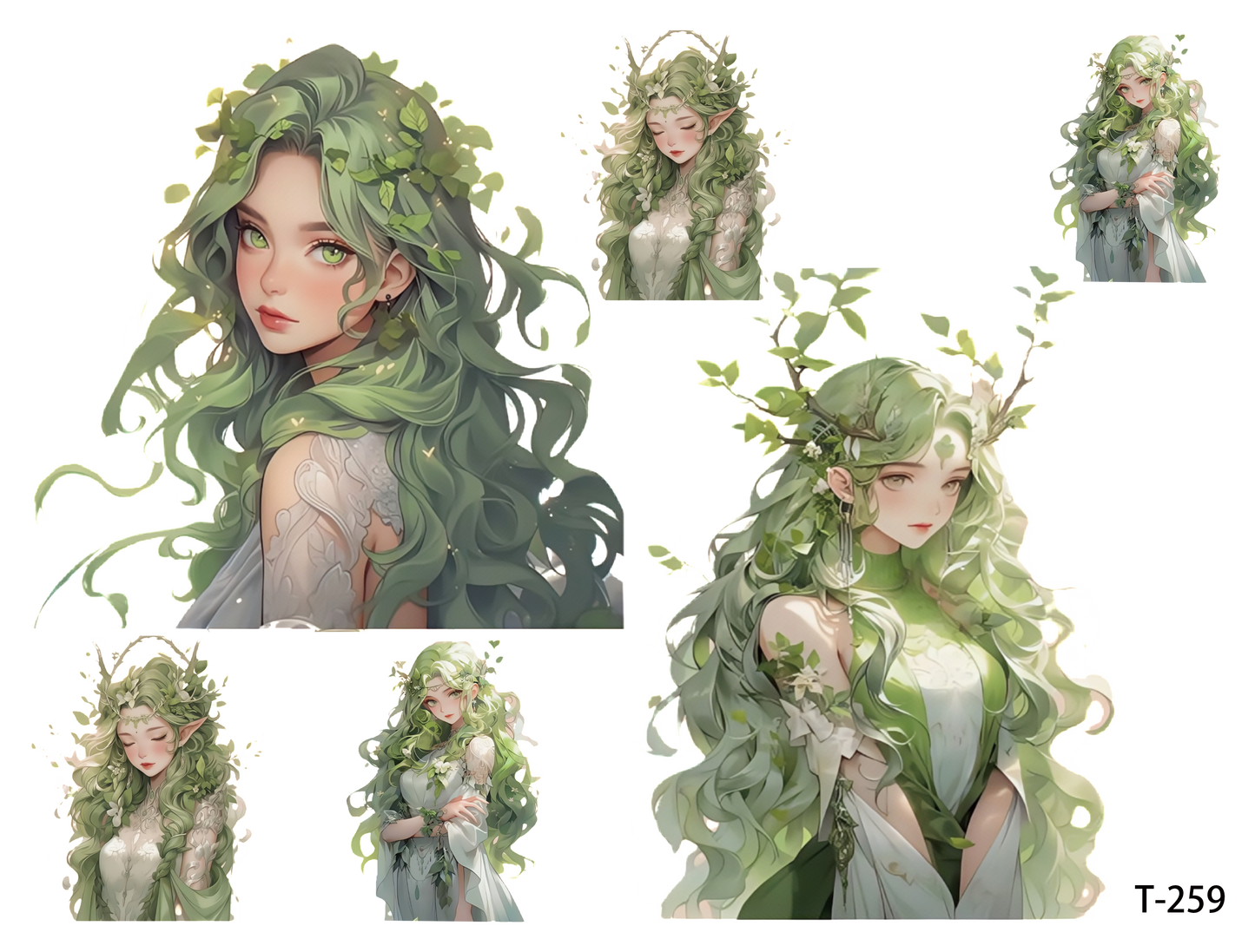 T251-T260 3D pre-cut embossed sticker 1pcs(4.92*3.74 inch) T259