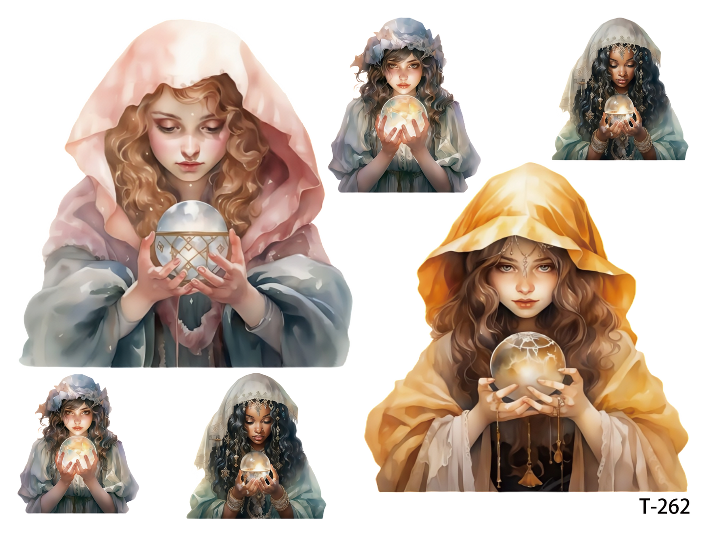 T261-T270 3D pre-cut embossed sticker 1pcs(4.92*3.74 inch) T262