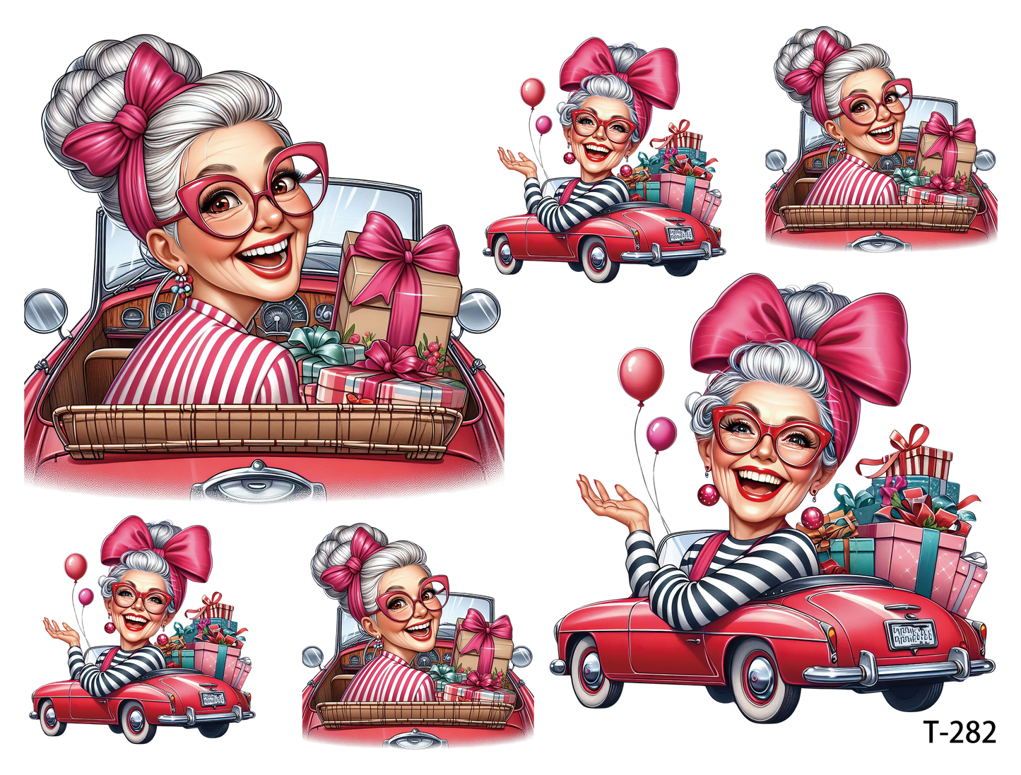 T281-T290 3D pre-cut embossed sticker 1pcs(4.92*3.74 inch) T282