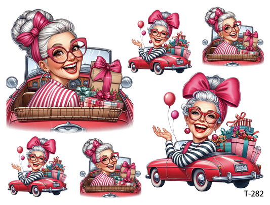 T281-T290 3D pre-cut embossed sticker 1pcs(4.92*3.74 inch) T282