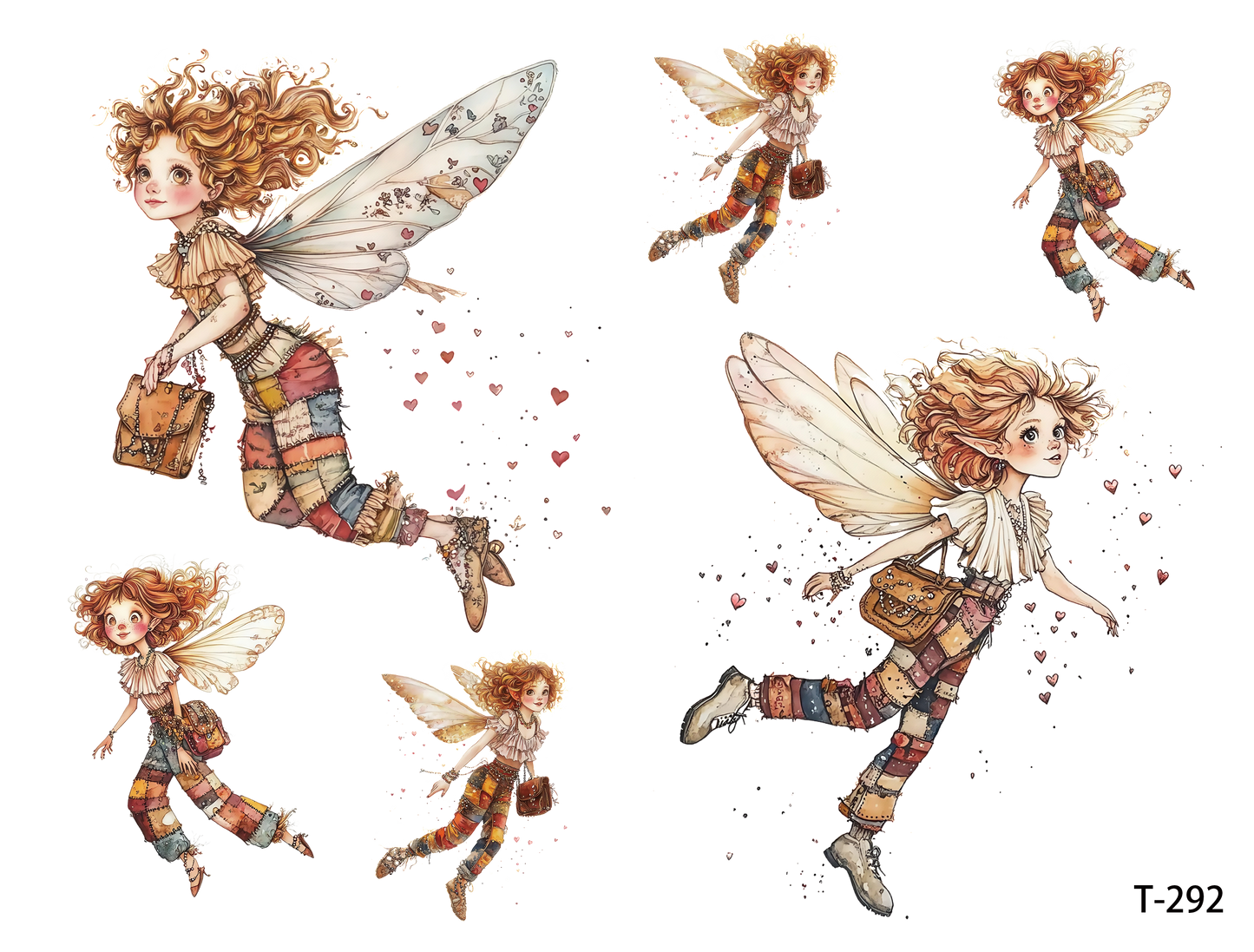 T291-T300 3D pre-cut embossed sticker 1pcs(4.92*3.74 inch) T292