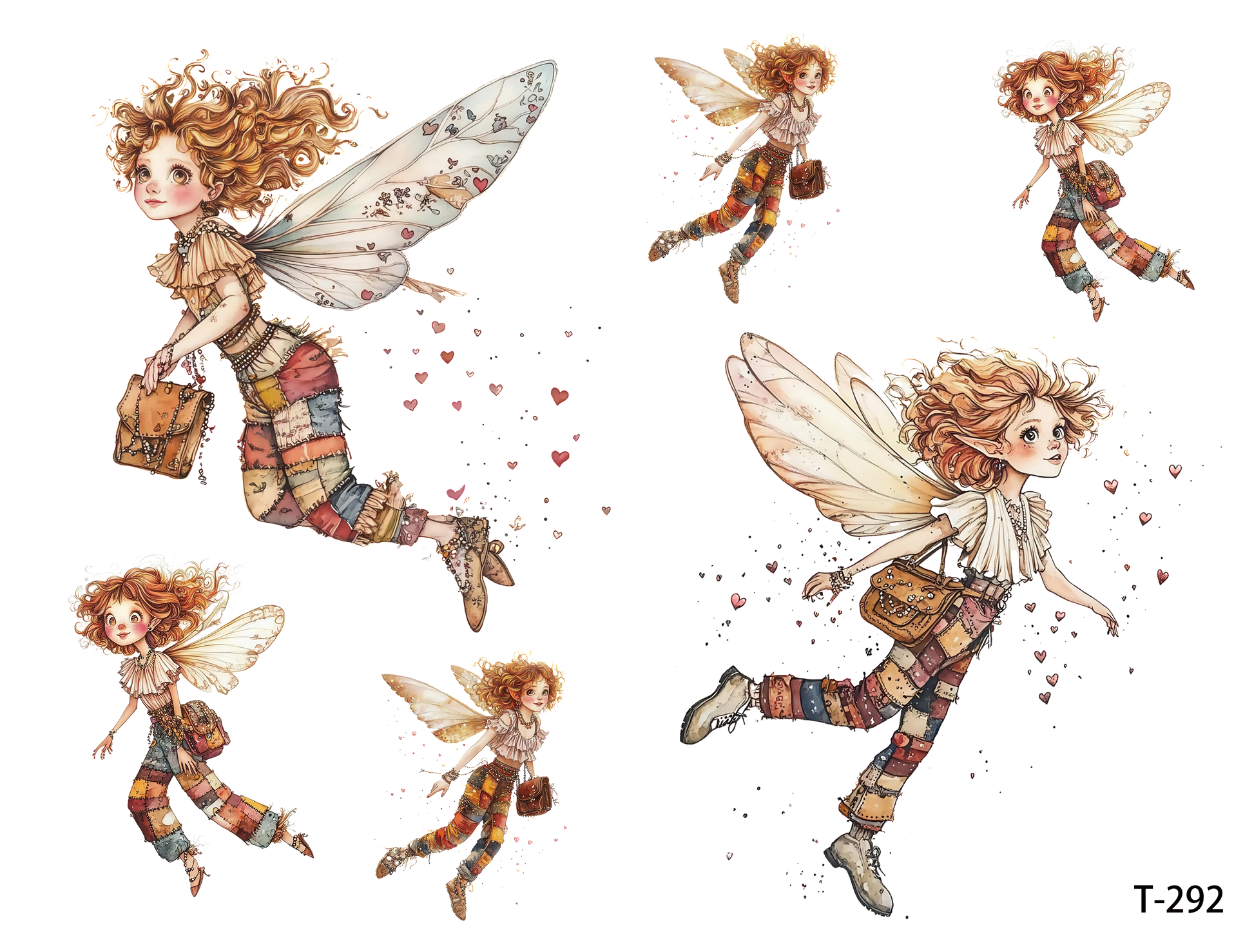 T291-T300 3D pre-cut embossed sticker 1pcs(4.92*3.74 inch) T292