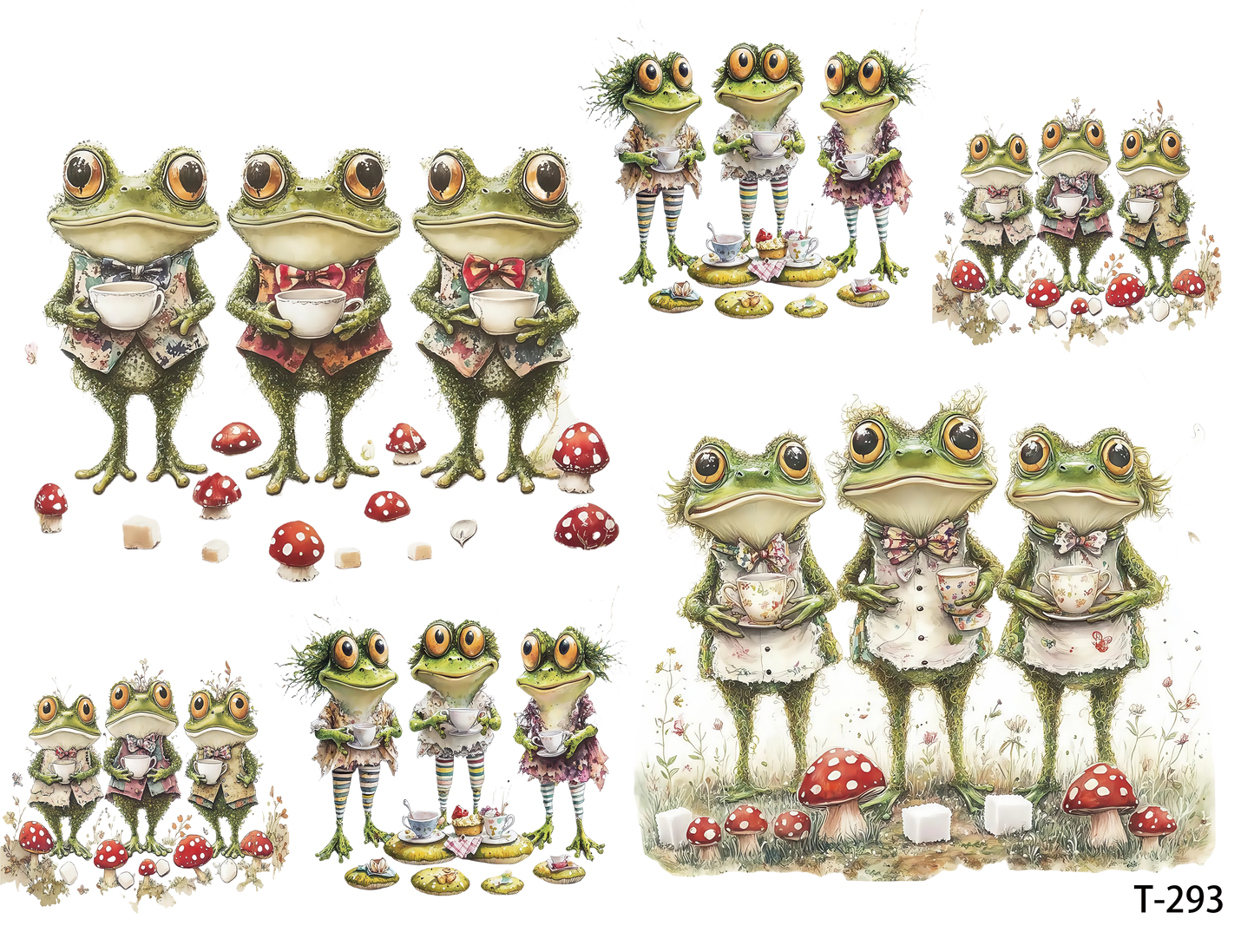 T291-T300 3D pre-cut embossed sticker 1pcs(4.92*3.74 inch) T293