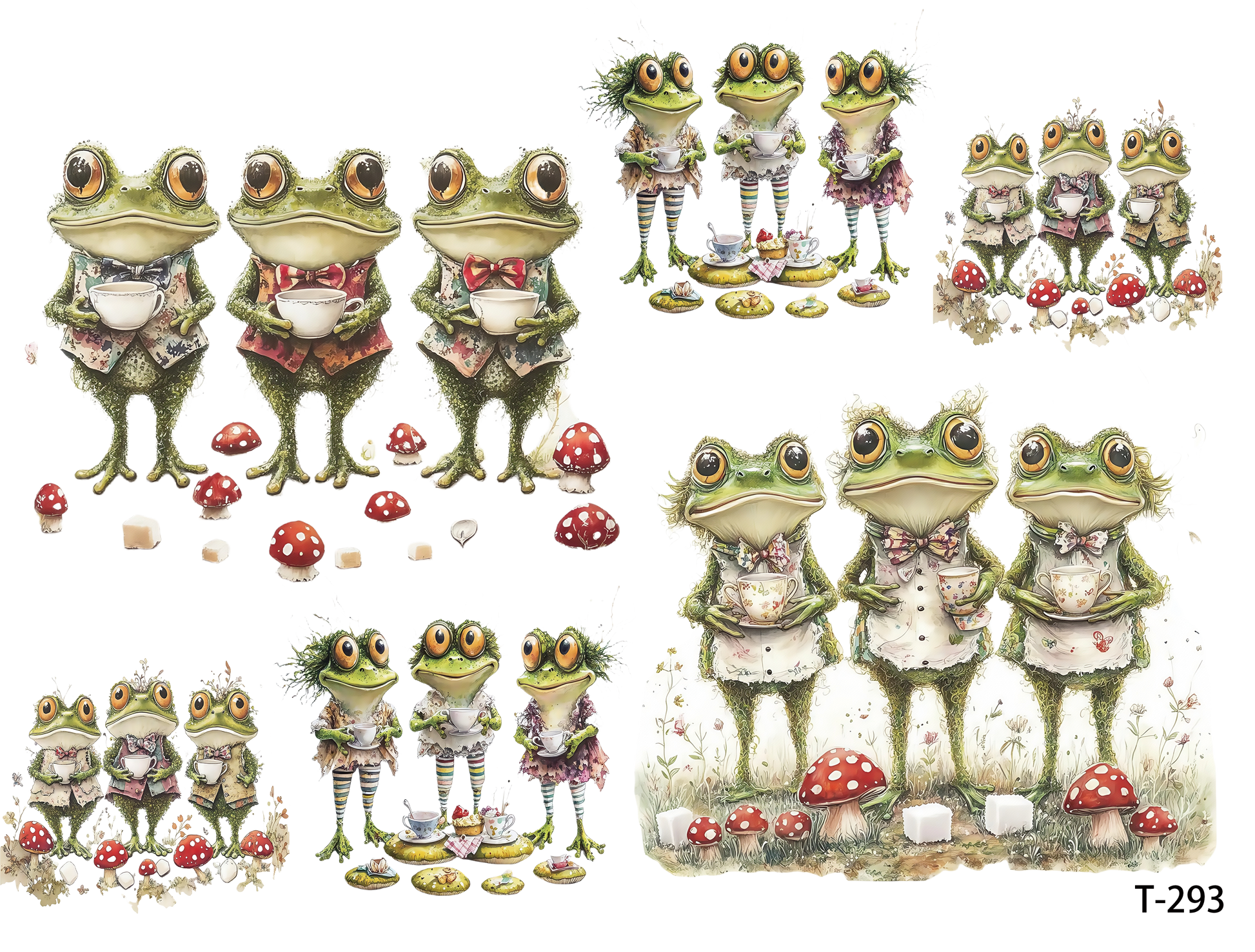 T291-T300 3D pre-cut embossed sticker 1pcs(4.92*3.74 inch) T293