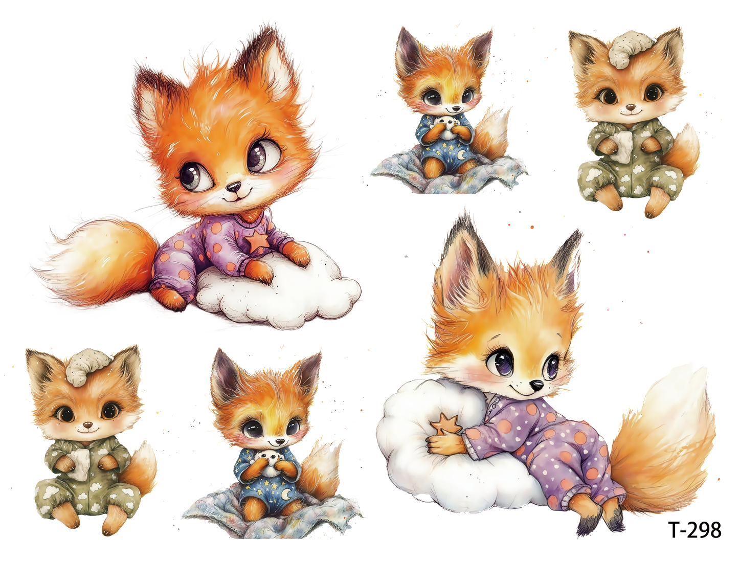 T291-T300 3D pre-cut embossed sticker 1pcs(4.92*3.74 inch) T298