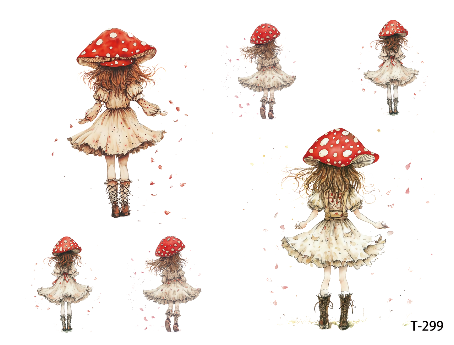 T291-T300 3D pre-cut embossed sticker 1pcs(4.92*3.74 inch) T299