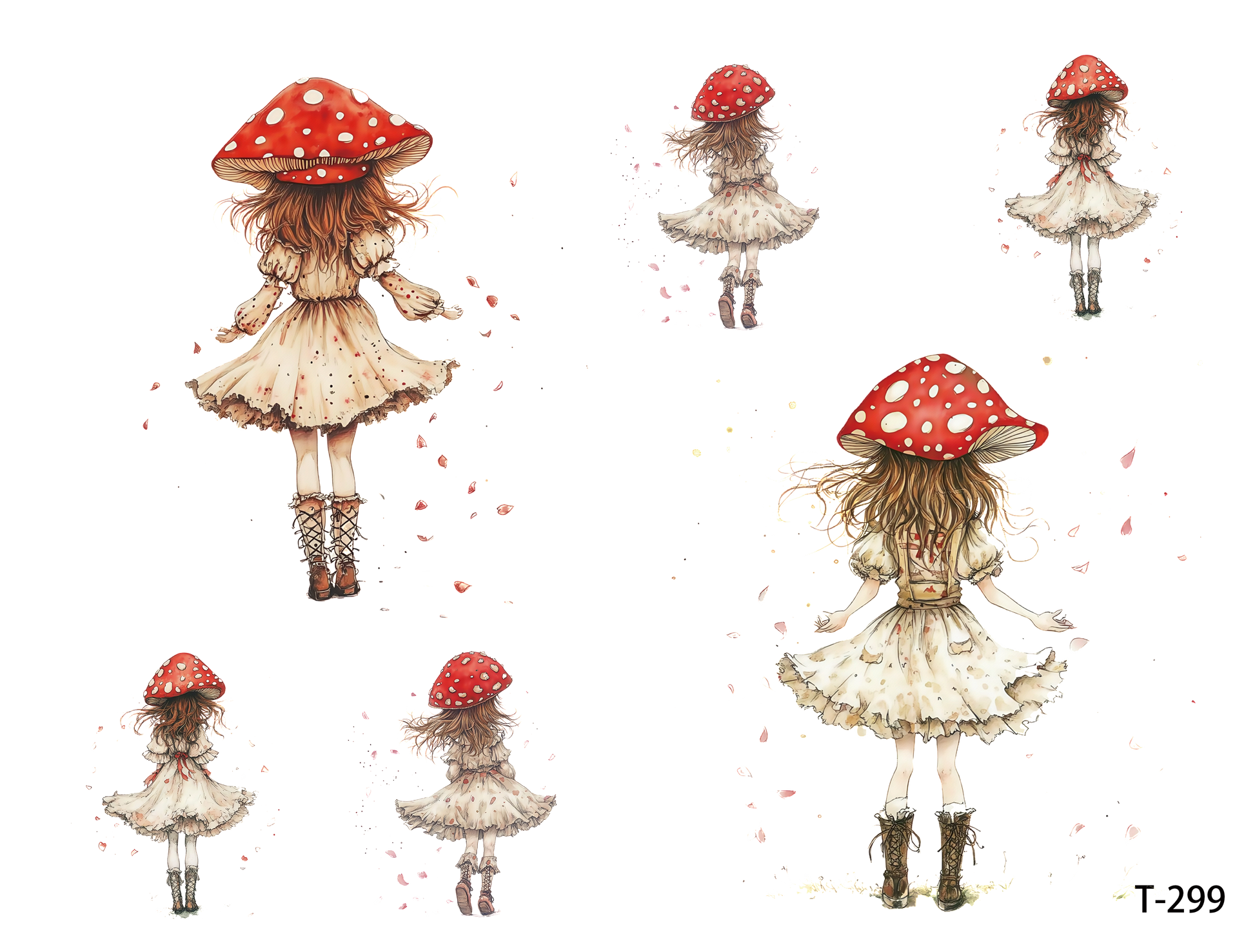 T291-T300 3D pre-cut embossed sticker 1pcs(4.92*3.74 inch) T299