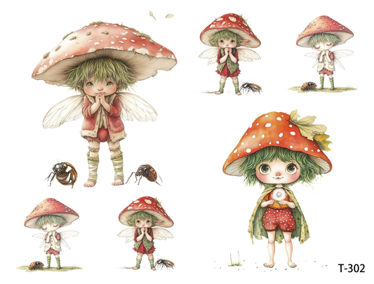 T301-T310 3D pre-cut embossed sticker 1pcs(4.92*3.74 inch) T302