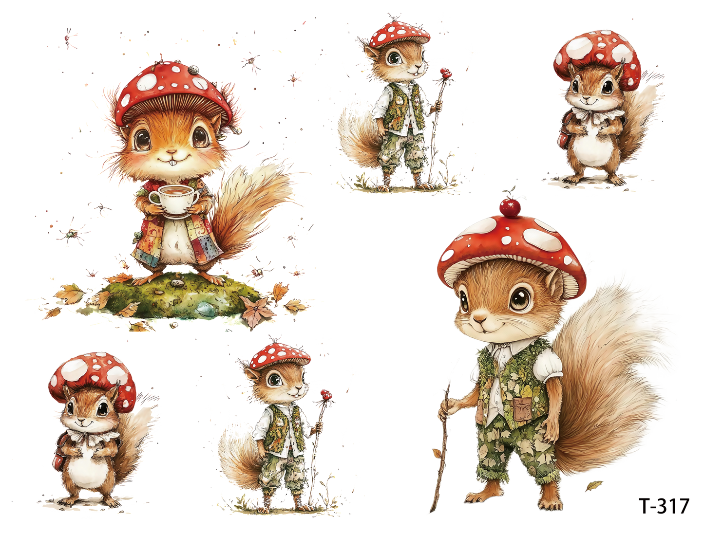 T311-T320 3D pre-cut embossed sticker 1pcs(4.92*3.74 inch) T317