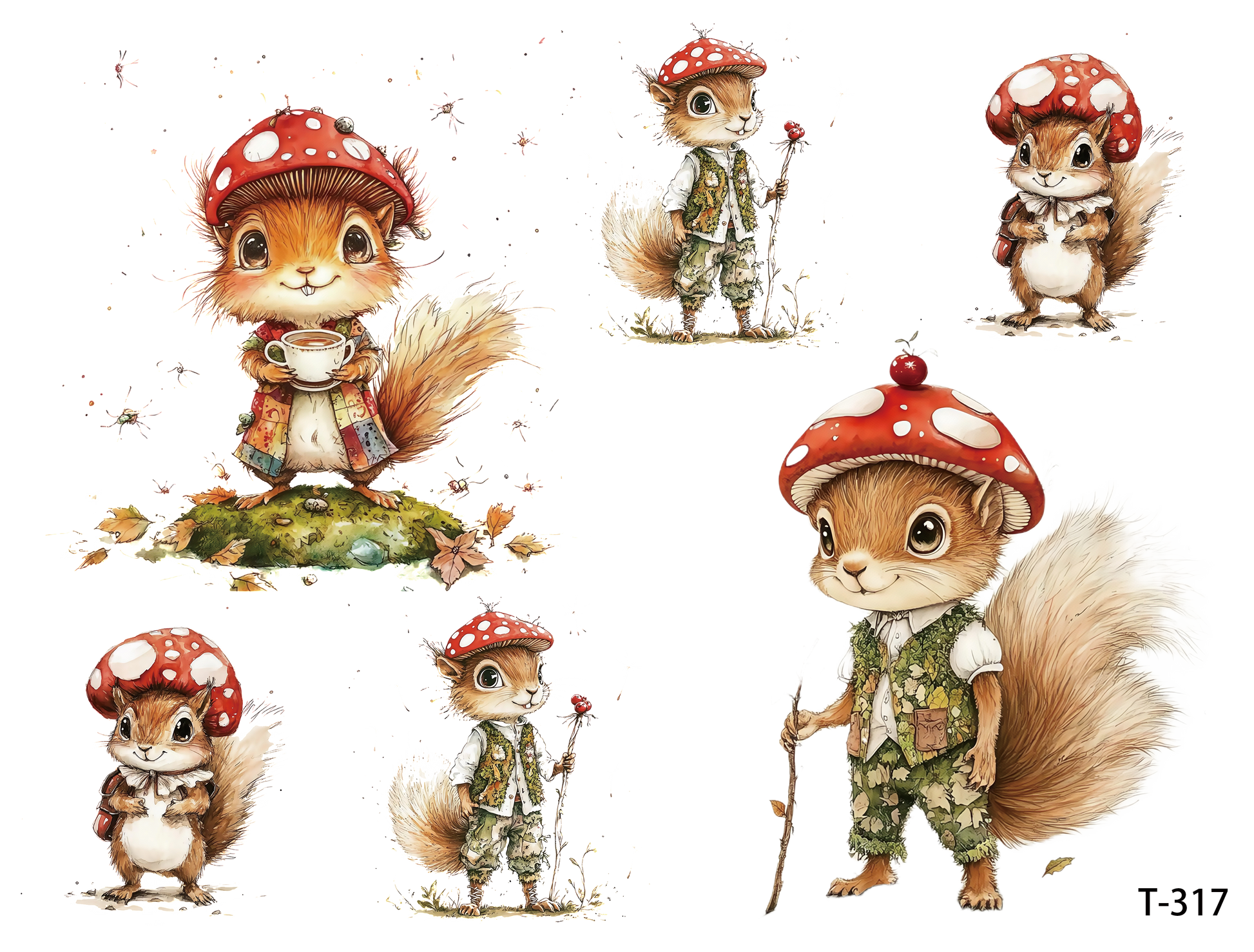 T311-T320 3D pre-cut embossed sticker 1pcs(4.92*3.74 inch) T317