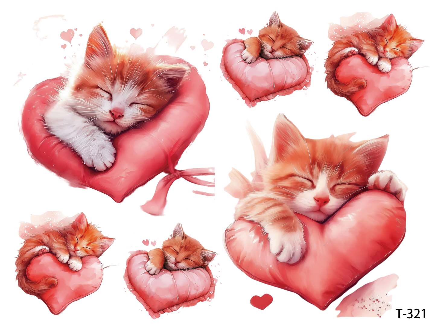 T321-T330 3D pre-cut embossed sticker 1pcs(4.92*3.74 inch) T321