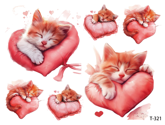 T321-T330 3D pre-cut embossed sticker 1pcs(4.92*3.74 inch) T321