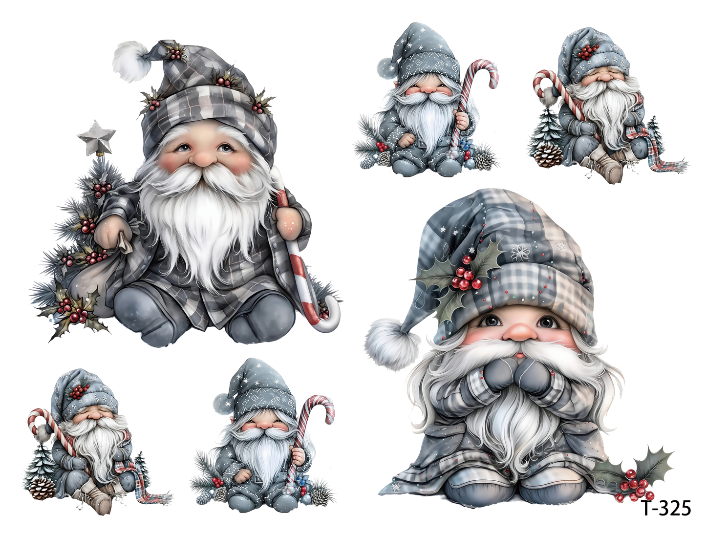 T321-T330 3D pre-cut embossed sticker 1pcs(4.92*3.74 inch) T325