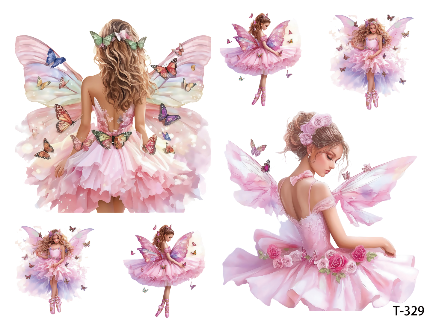 T321-T330 3D pre-cut embossed sticker 1pcs(4.92*3.74 inch) T329