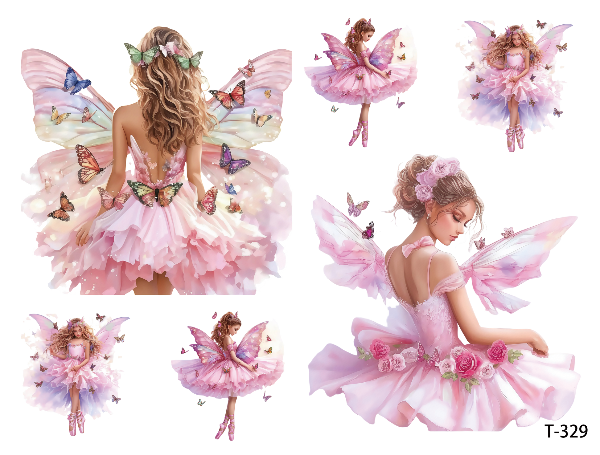 T321-T330 3D pre-cut embossed sticker 1pcs(4.92*3.74 inch) T329