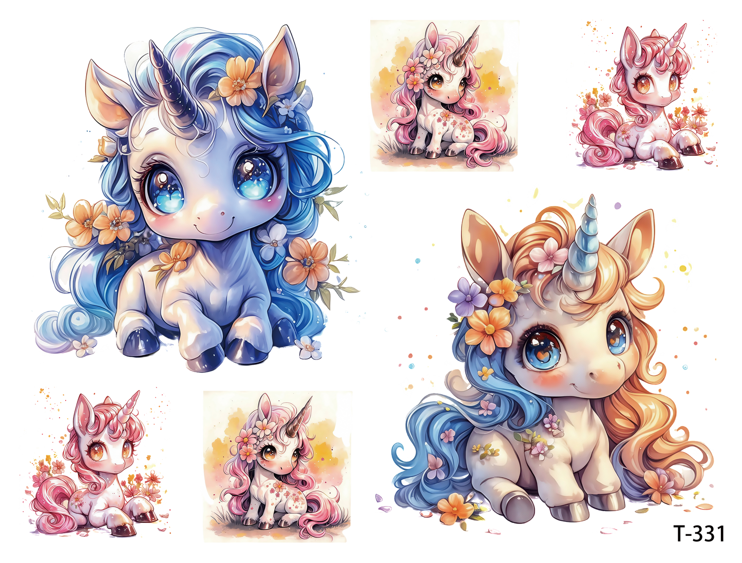 T331-T340 3D pre-cut embossed sticker 1pcs(4.92*3.74 inch) T331