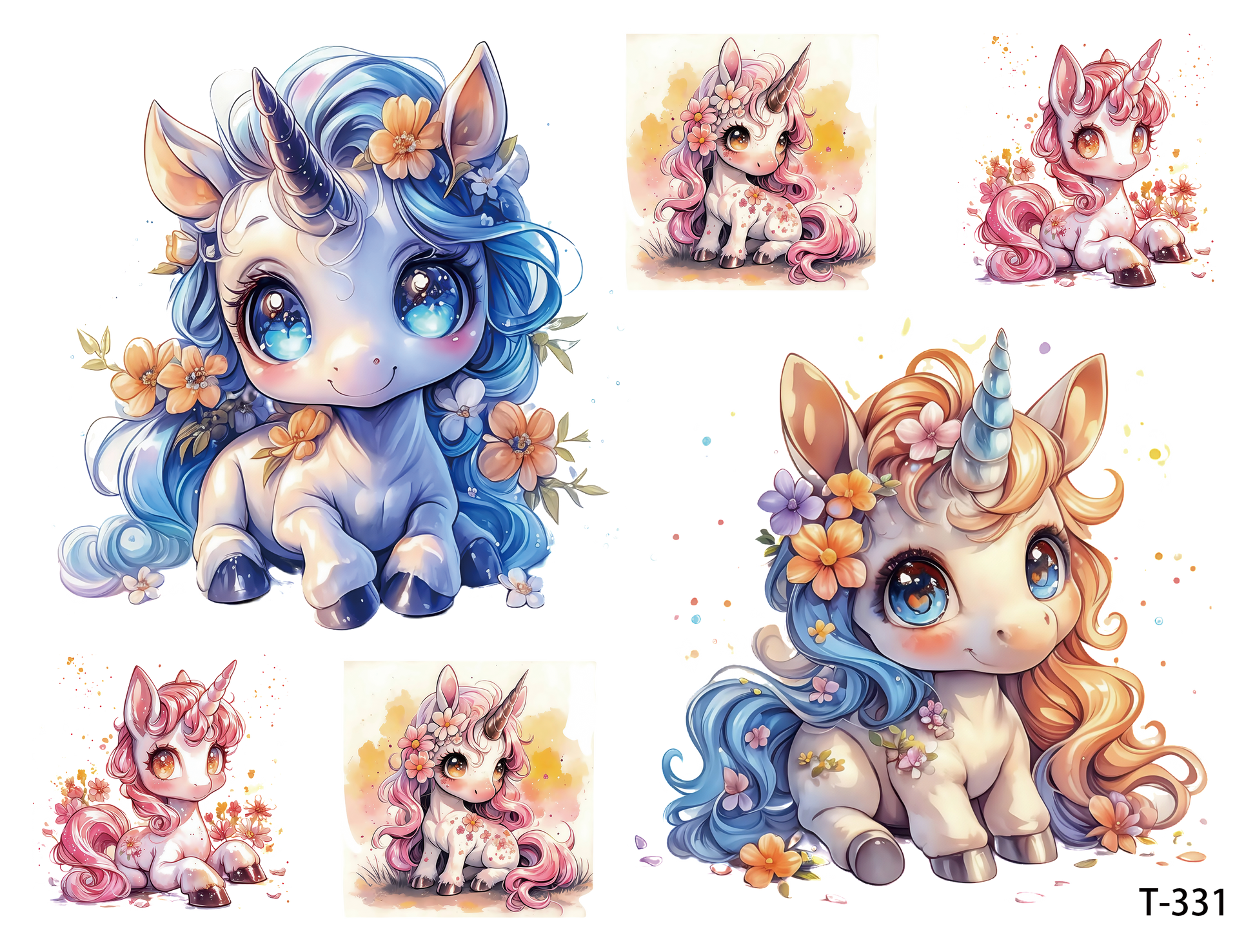 T331-T340 3D pre-cut embossed sticker 1pcs(4.92*3.74 inch) T331