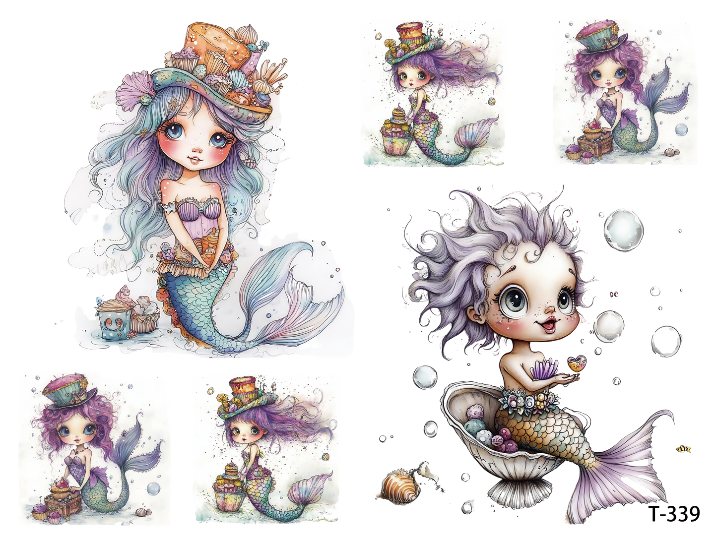 T331-T340 3D pre-cut embossed sticker 1pcs(4.92*3.74 inch) T339