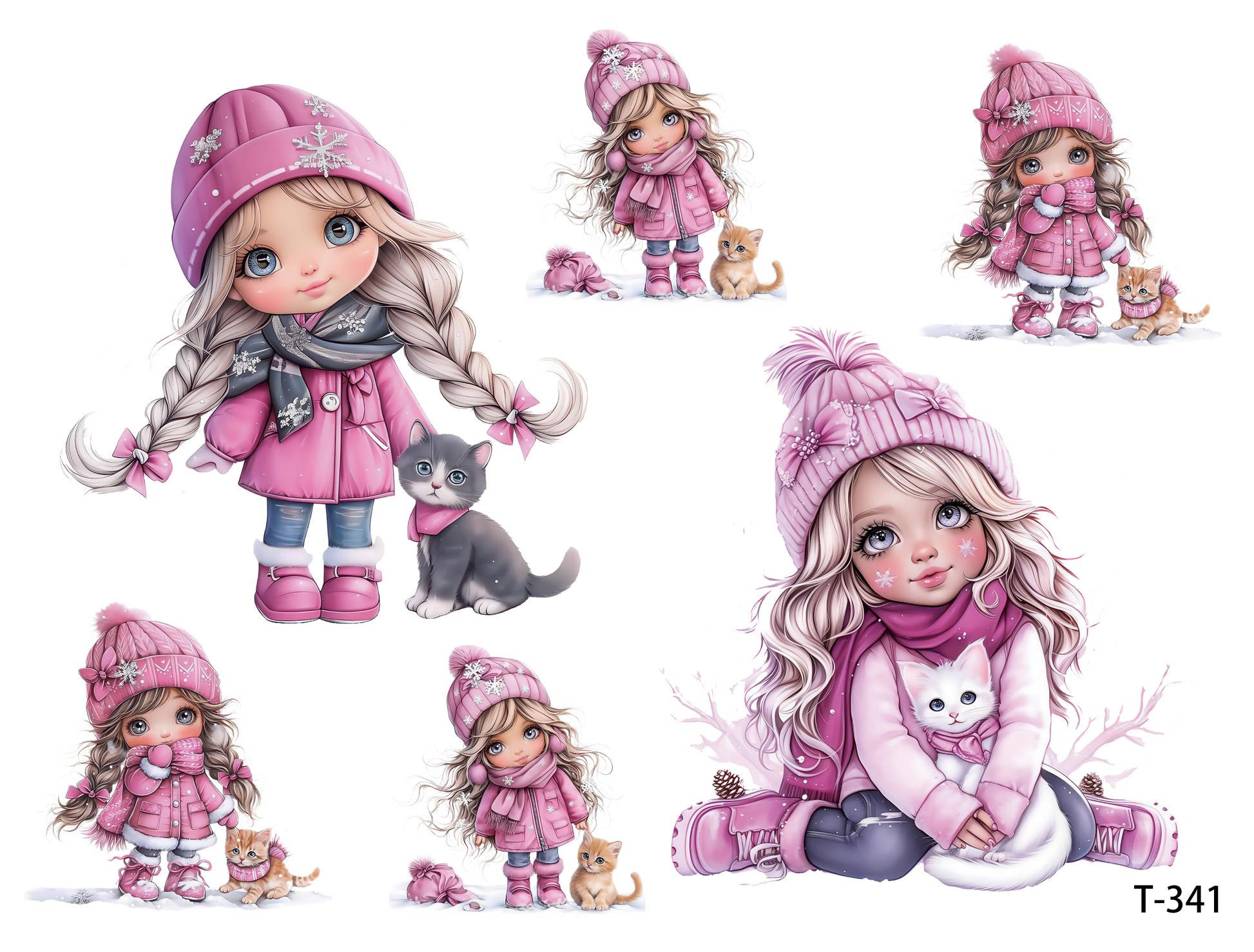 T341-T350 3D pre-cut embossed sticker 1pcs(4.92*3.74 inch) T341