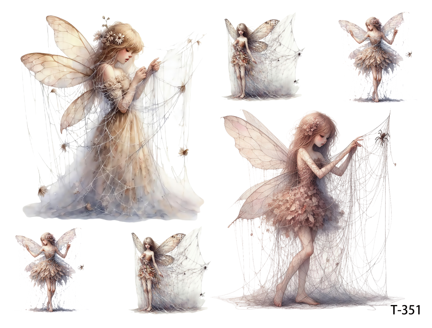 T351-T360 3D pre-cut embossed sticker 1pcs(4.92*3.74 inch) T351