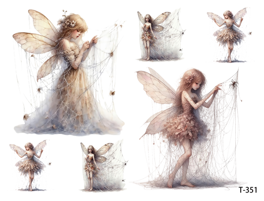 T351-T360 3D pre-cut embossed sticker 1pcs(4.92*3.74 inch) T351