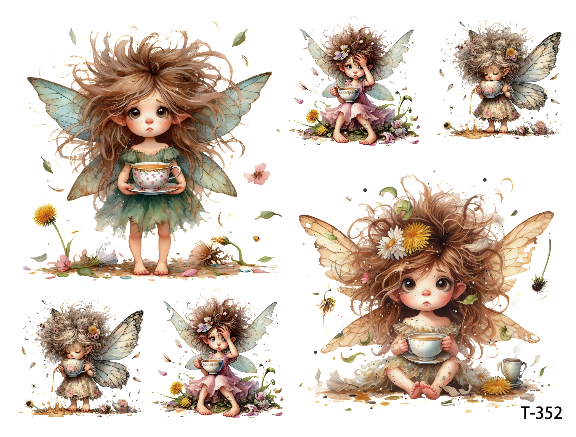 T351-T360 3D pre-cut embossed sticker 1pcs(4.92*3.74 inch) T352