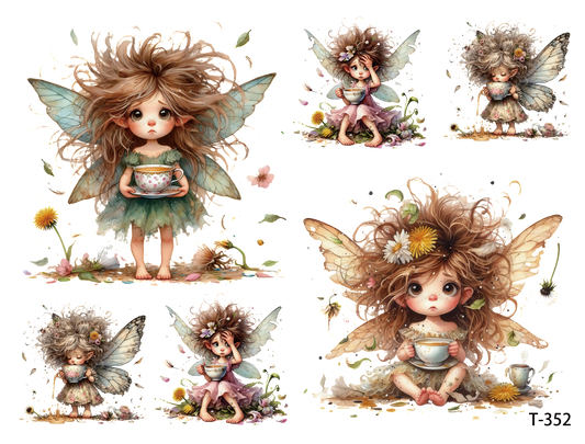 T351-T360 3D pre-cut embossed sticker 1pcs(4.92*3.74 inch) T352