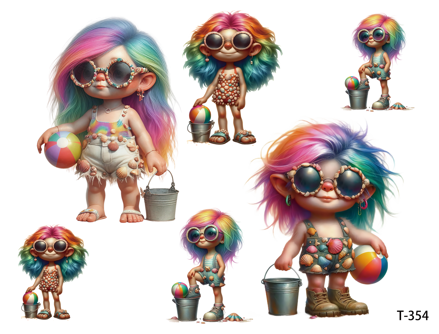 T351-T360 3D pre-cut embossed sticker 1pcs(4.92*3.74 inch) T354