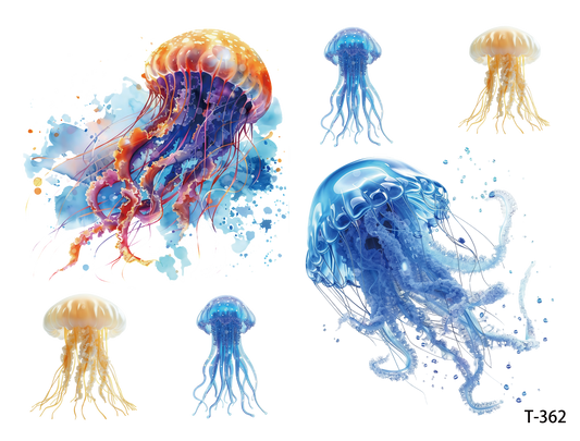 T361-T370 3D pre-cut embossed sticker 1pcs(4.92*3.74 inch) T362