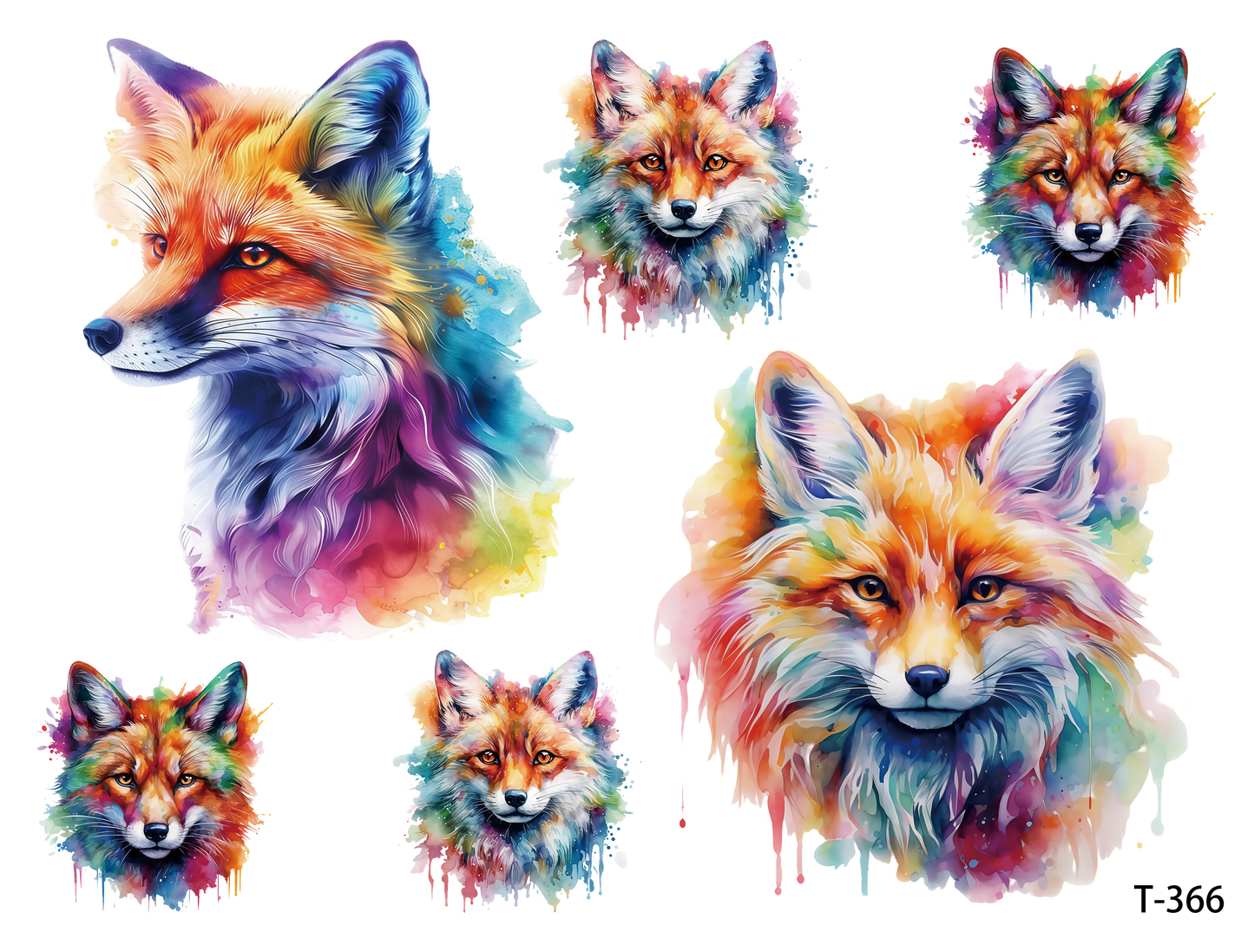 T361-T370 3D pre-cut embossed sticker 1pcs(4.92*3.74 inch) T366