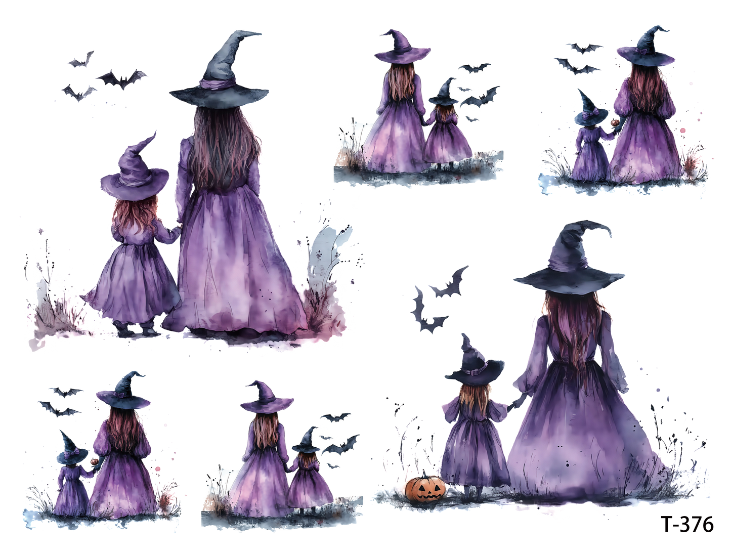 T371-T380 3D pre-cut embossed sticker 1pcs(4.92*3.74 inch) T376