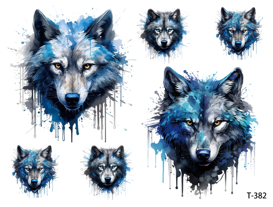 T381-T390 3D pre-cut embossed sticker 1pcs(4.92*3.74 inch) T382