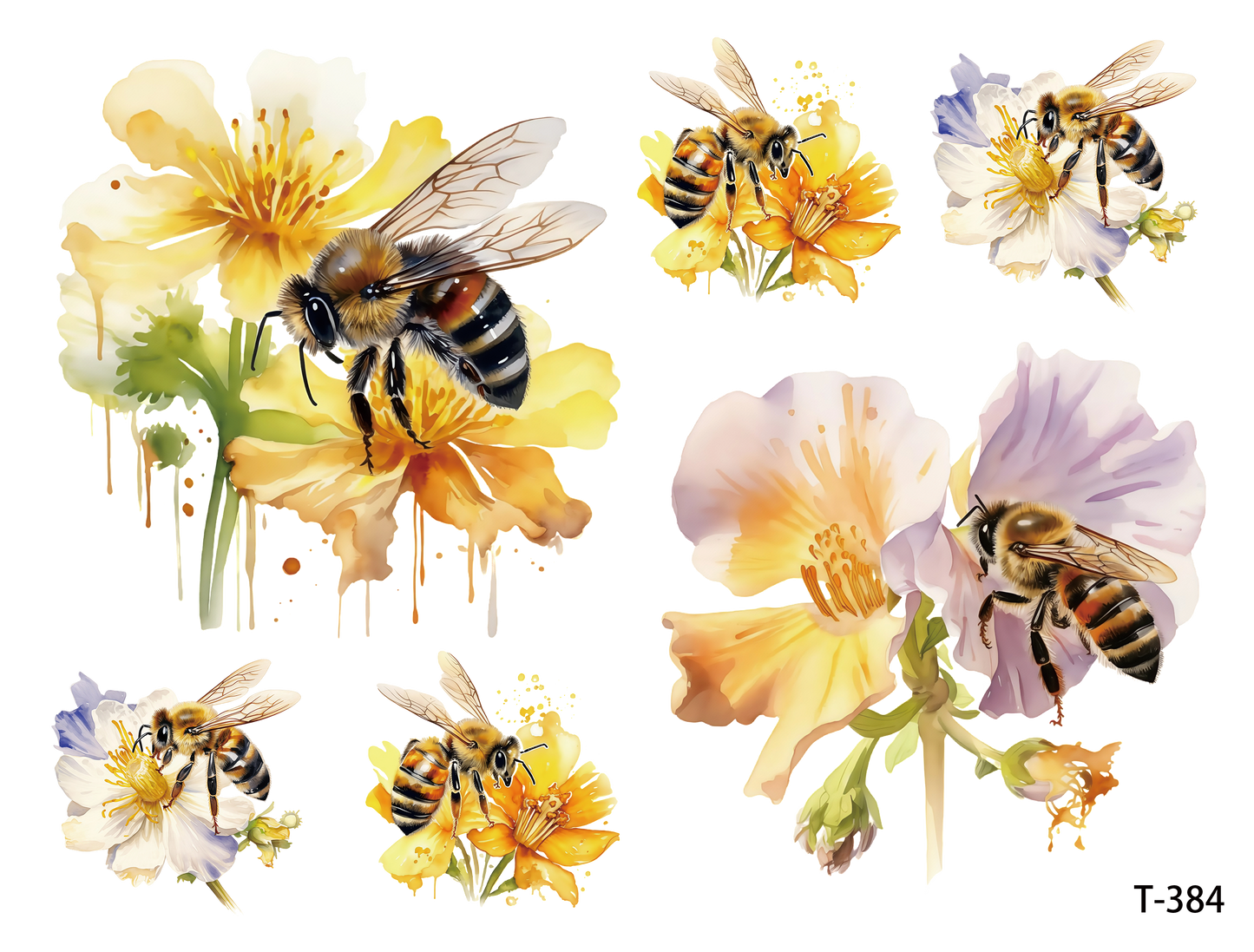 T381-T390 3D pre-cut embossed sticker 1pcs(4.92*3.74 inch) T384