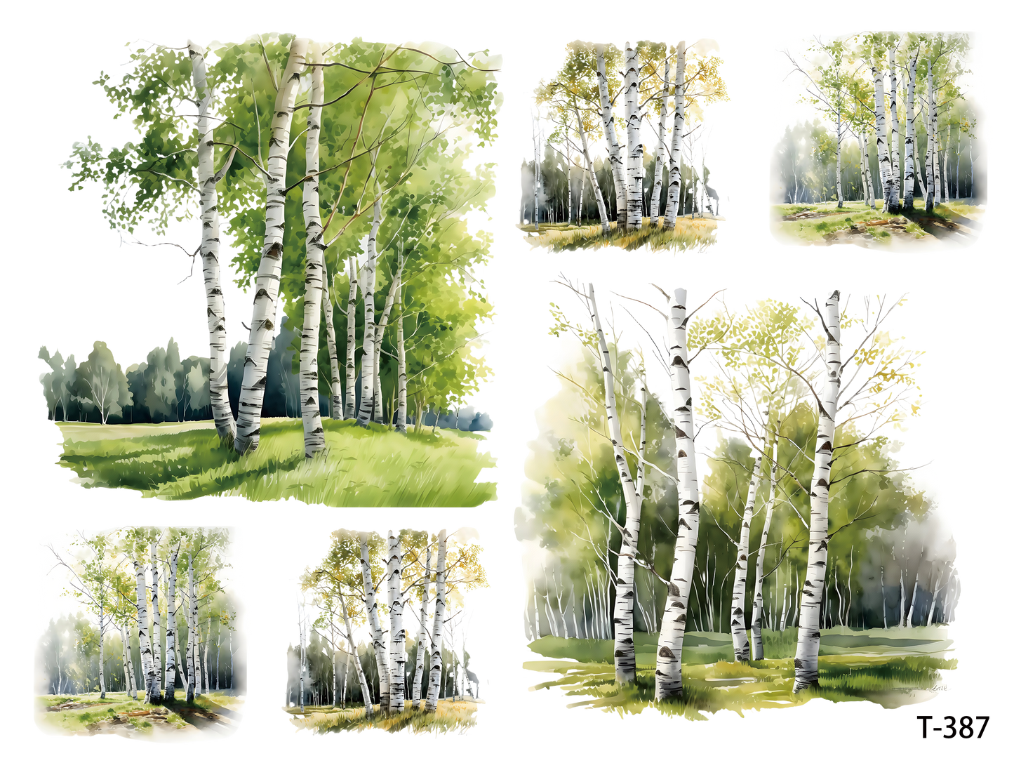 T381-T390 3D pre-cut embossed sticker 1pcs(4.92*3.74 inch) T387