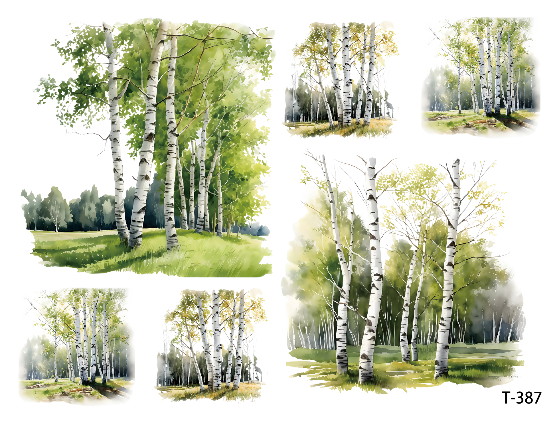 T381-T390 3D pre-cut embossed sticker 1pcs(4.92*3.74 inch) T387