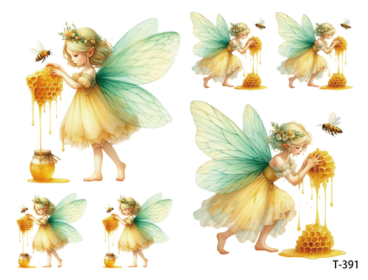 T391-T400 3D pre-cut embossed sticker 1pcs(4.92*3.74 inch) T391