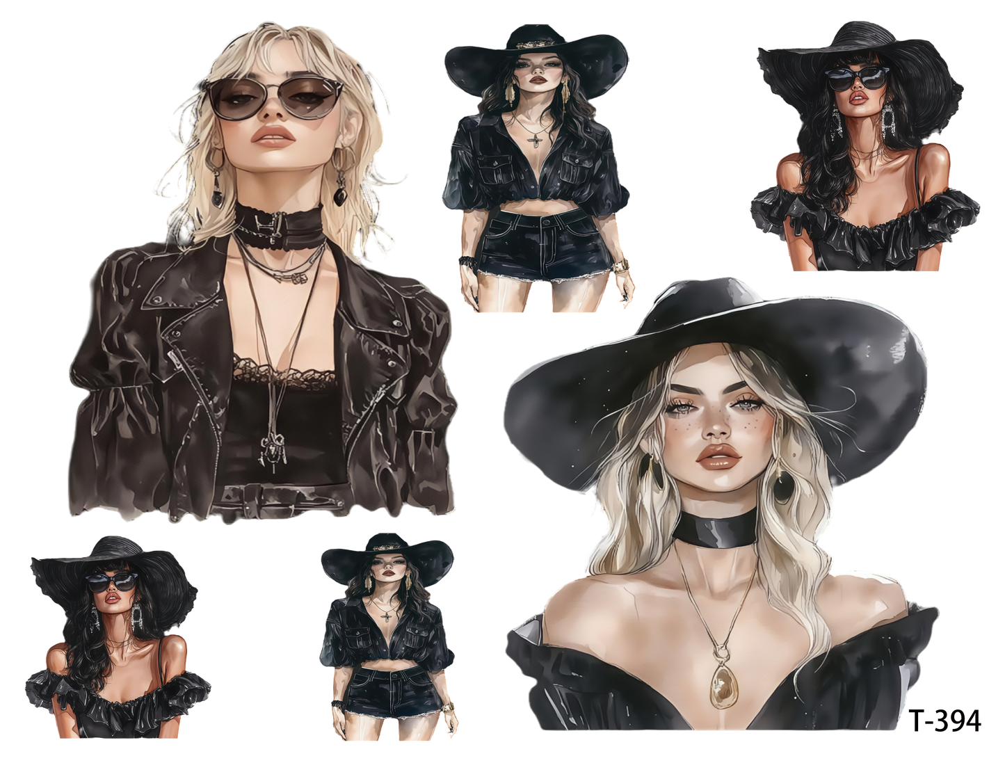 T391-T400 3D pre-cut embossed sticker 1pcs(4.92*3.74 inch) T394