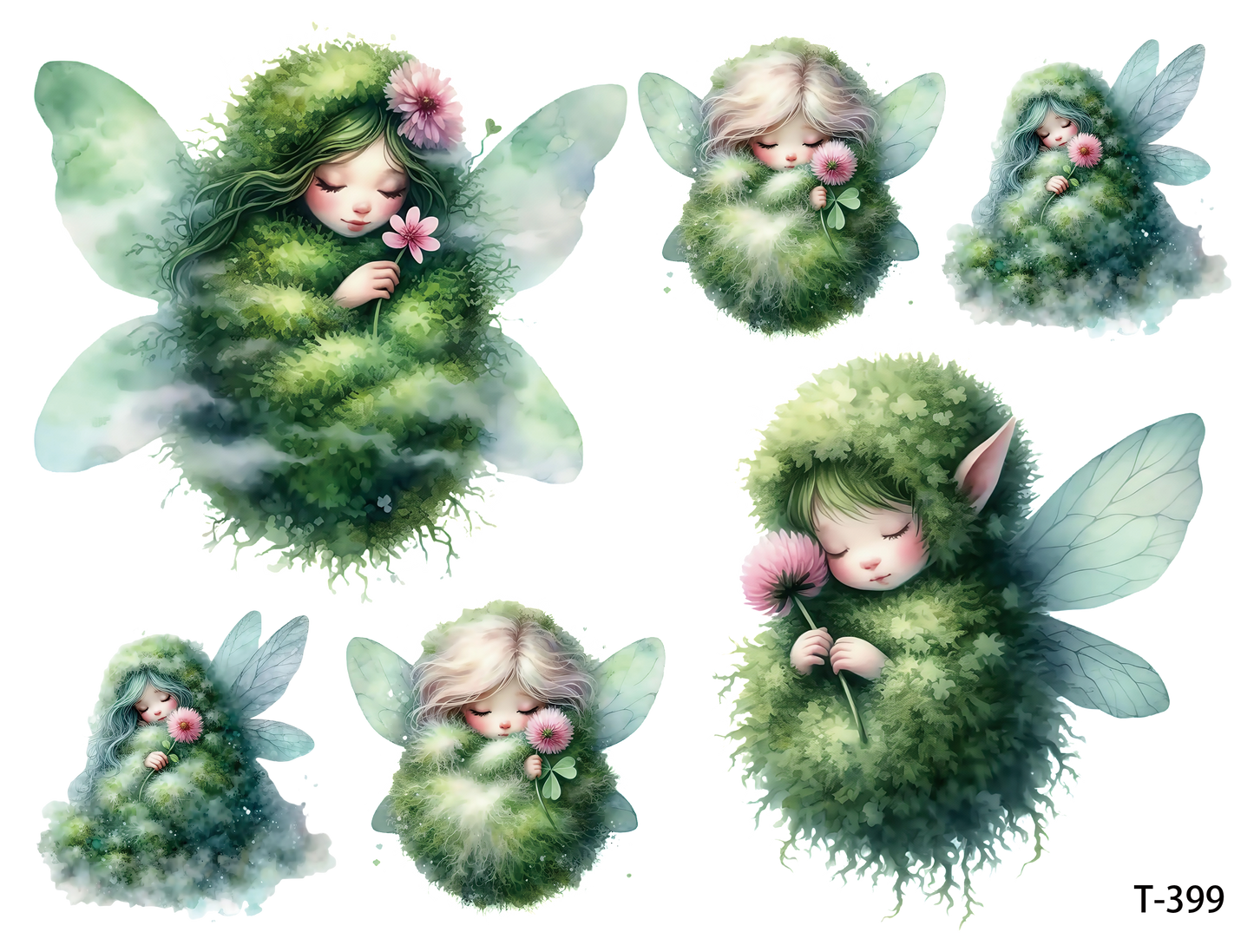 T391-T400 3D pre-cut embossed sticker 1pcs(4.92*3.74 inch) T399