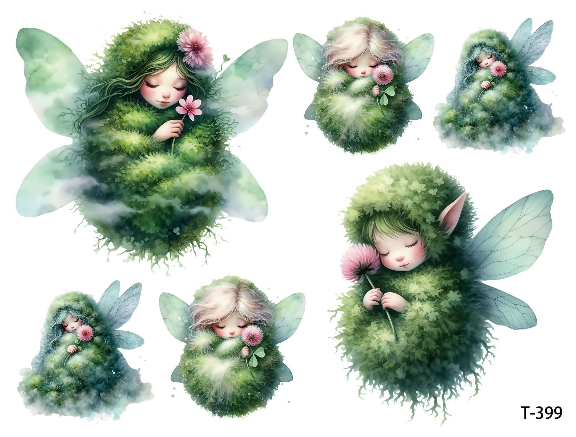 T391-T400 3D pre-cut embossed sticker 1pcs(4.92*3.74 inch) T399
